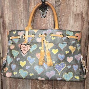 Dooney & Bourke Multicolor Heart Satchel